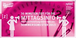 Gleichstellungsb&uuml;ro der HAWK - Mittagsinfo an der Fakult&auml;t Management, Soziale Arbeit, Bau