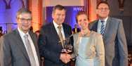 HAWK-Preisverleihung: (v.l.) Prof. apl. Prof. Dr. Wolfgang Vi&ouml;l, Dr. Gerd Litfin, Prof. Dr. Chr
