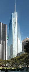 Der ?Bank of America Tower at One Bryant Park? als Computergrafik.