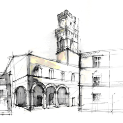 Skizze Toskana Exkursion