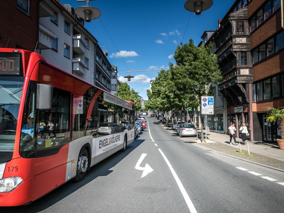 Schuhstraße Bus